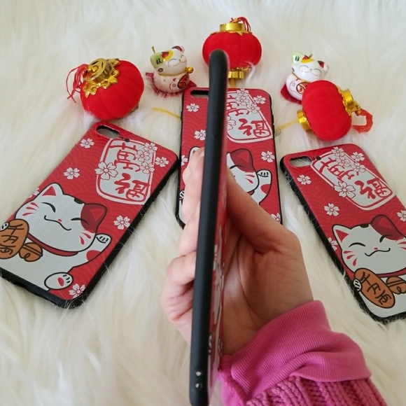 2 for $10 IPHONE 7&8PLUS LUCKY CAT CASE - Picture 5 of 8